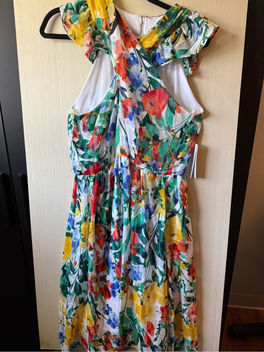 Floral Multicolor Sundress - Vibrant Yellow & Green Print